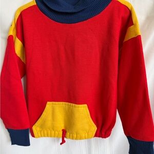 Vintage Carter's Color Block Kids Size 5t Turtleneck Sweater